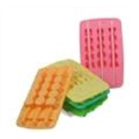 cute silicone ice tray with sticker