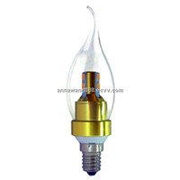 e14 LED candle bulb light for crystal chandelier pure white e27 b15 b22