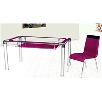 elegant glass table and chairs xydt-260 &amp;amp; xydc-238