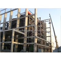large steel structure building design and install manufacturer