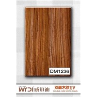 orange wood grain mdf board for kitchen cabinet