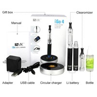 top selling circular charger igo 4 electronic cigarette with ce4 atomizer and ce6 clearomizer