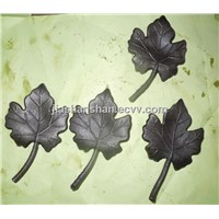 wrought iron cast steel leave ornaments
