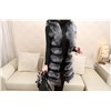 Luxury Women Natural Silver Fox Fur & Rabbit Skin Long Fur Vest