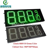 12inch green 8889/10 IP65 led numer dislay board