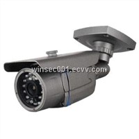 20m IR Water-resistant IR Camera with Gray/White Metal Shell