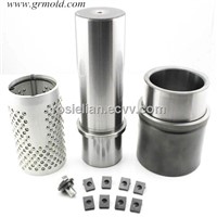 Demountable ball bearing guide pin and bushing for auto moulds