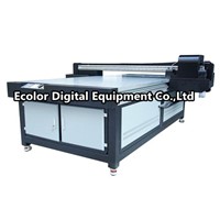 Digital UV Wide Format Flatbed Printer, White Ink Glass, LED light fast drying plotter