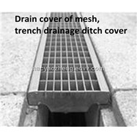Drain cover of mesh, trench drainage ditch cover