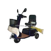 Electric Driving Dust Push Cart, driving mop push car