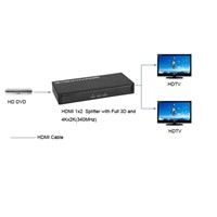 HDMI Splitter 1x2 with Full 3D and 4Kx2K (340MHz)