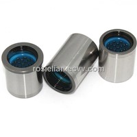 Headed ball bearing bushings with plastic retainer cages