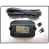 LCD Waterproof Gasoline Engine tachometer Digital Inductive Hour Meter,Record MAX RPM