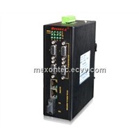 ME-C2084 4-way RS485/422+1-Port-Fx+ 2-Port-Tx 100M Ethernet Serial Server