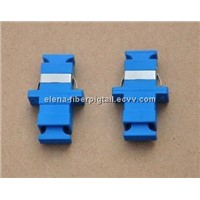 SC Simplex Fiber Optic Adapter With Blue Color Boot