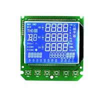 STN Segment Blue LCD Module with white LED Backlight and 3.3V Driving Voltage