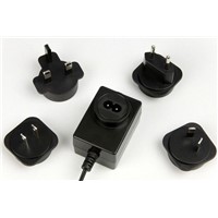 Switching mode power supplies with exchangeable plugs