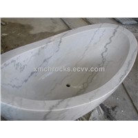 White Marble Bathtub