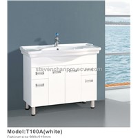 White PVC bathroom vanity,bathroom cabinets T100A