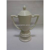 White Ceramic Trophy Cups, Cup Trophy