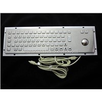 embedded industrial/kiosk  Metal PC Keyboard with trackball IP65