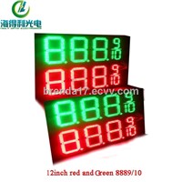 hot sale 12inch red gree 8889/10 IP65 led number sign