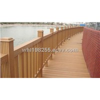 wood plastic composite fencing and handrails