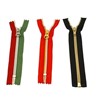 5# Nylon zipper, multicolor tape, O/E, auto-lock