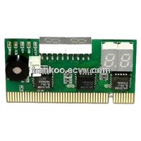 Two Observed Directions - Top Viewed PCI 2 Bit Diagnostic Card for Desktop