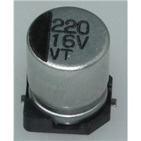 16v220uF 6.3X7.7 aluminum electrolytic capacitor with SMT