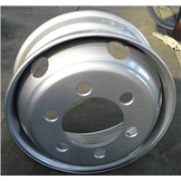 17.5x6.00 tubeless steel wheel rim for truck trailer,TS16949 and DOT certificated.
