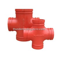 Cross for Fire Pipe,Pipe Fittings,Groove Groove