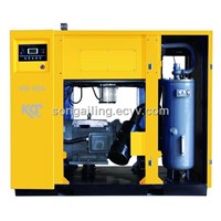 Direct driven screw air compressor with oil lubricated(ISO9001)