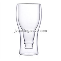 Fashion Double Wall Glass--Inversion beer bottle shape
