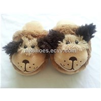 Kids Plush Slippers with Animal Dog Styles