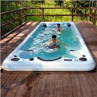 Luxury acrylic endless pool SR870,spa pool,hot swim pool