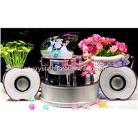 MP3/MP4 crystal piano music box with controller