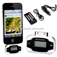 Mini LCD Vehicle Radio Audio MP3 Music Player Car FM Transmitter Hands Free for iPod iPhone
