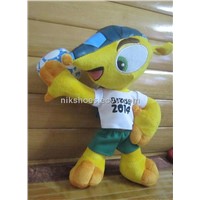 New 2014 Brasil World Cup mascot Fuleco brinquedos Tricolor armadillo doll plush stuffed Toys