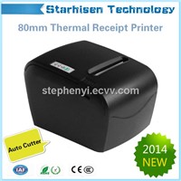 New 80mm thermal pos receipt printer RS-232/Parallel/USB/Ethernet interface Partial Cutting