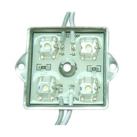 Outdoor waterproof square 4leds piranha single color sign led modules