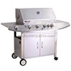 Stainless Steel Cast Iron 4 Burners Gas Grill Barbecue with infrared back burner