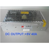 200W LED Display Power Supply / 5V40A200W 220V/110V