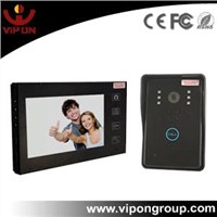 2.4Ghz 7'' TFT LCD Screen Wireless Video Door Phone with Touch Key