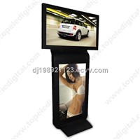 42inch dual-screen floor-standing indoor LCD advertising player