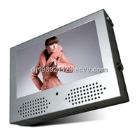 7inch internal battery lcd monitor for shopping trolley/cart