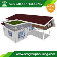 86m2 Modern House of Steel Structure/Earthquake Resistance_SCSGROUPHOUSING