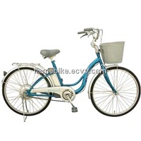 Aluminum Electric City Bicycle/Alloy Lady Electric Bike/Electric Women Bicycle