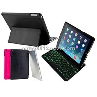 Automatic Bluetooth Keyboard case for iPad Air with 7 color backlight
