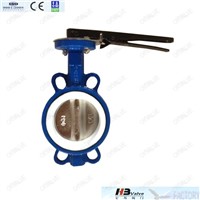 Cast iron butterfly valve with ductile iron disc